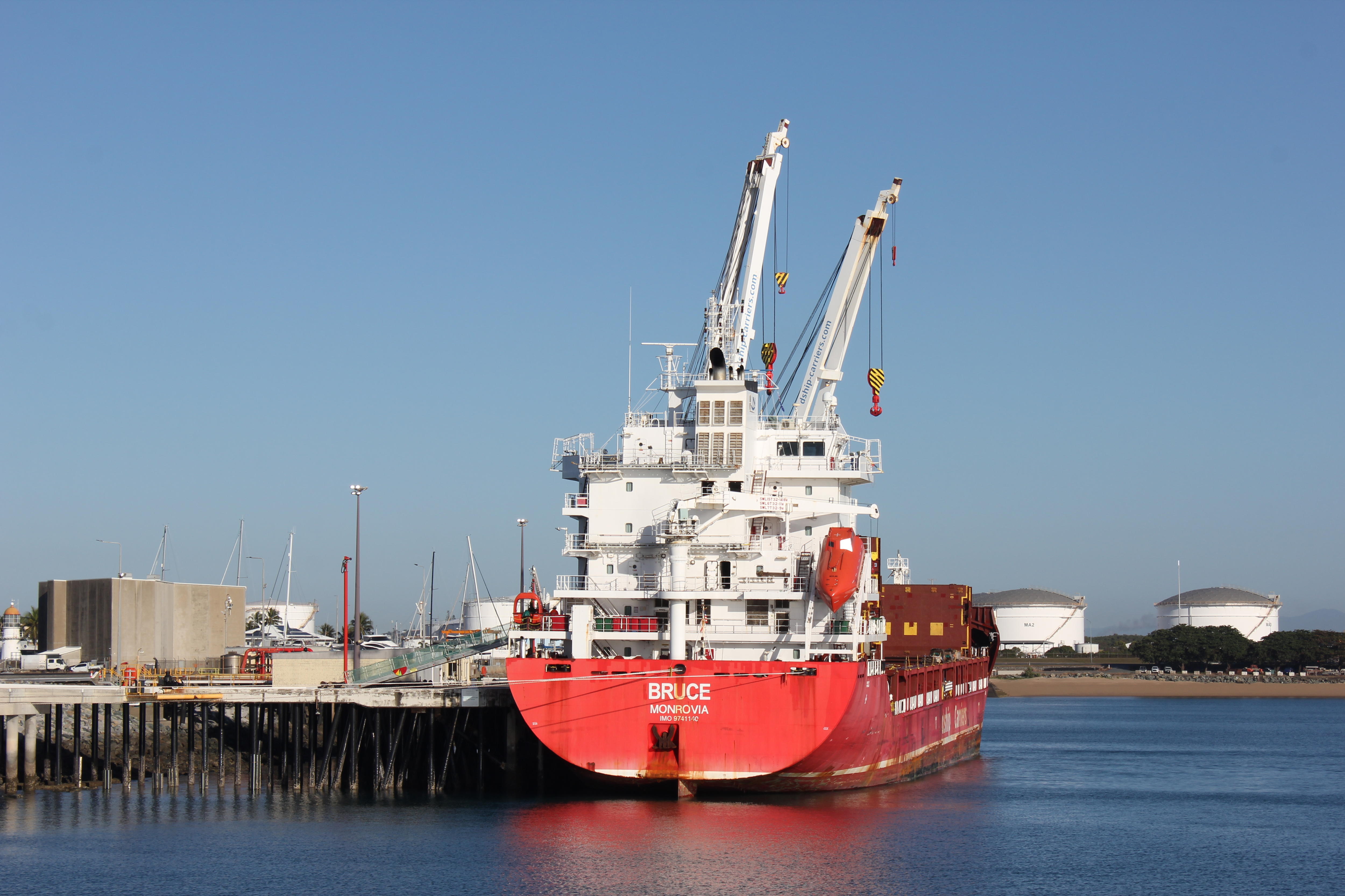Ship worker dies after being struck by metal beam