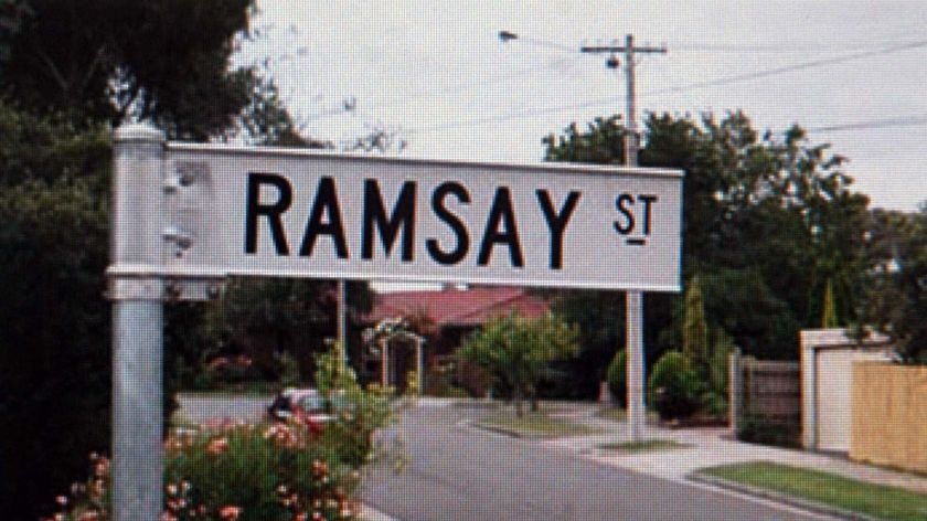 Ramsay Street as it appears on Neighbours