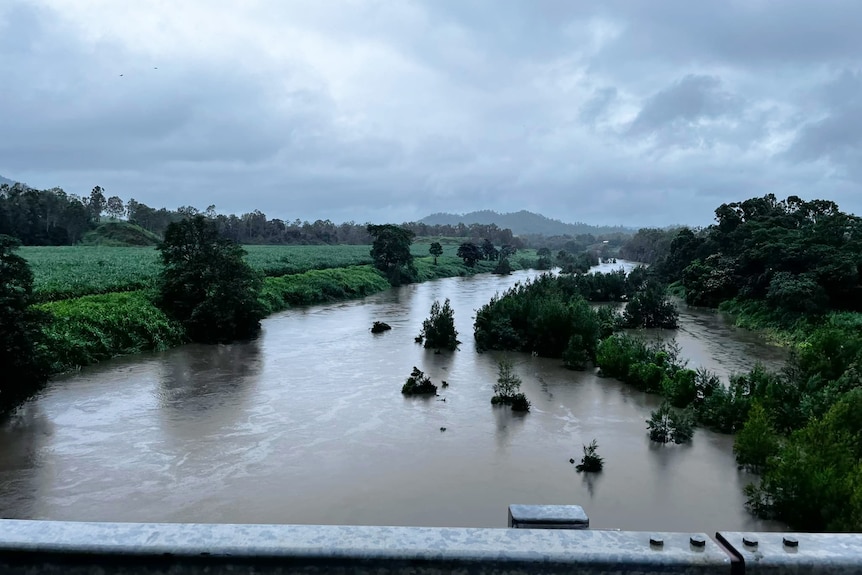 Mia Mia creek flooded