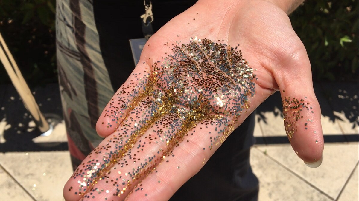 A handful of glitter