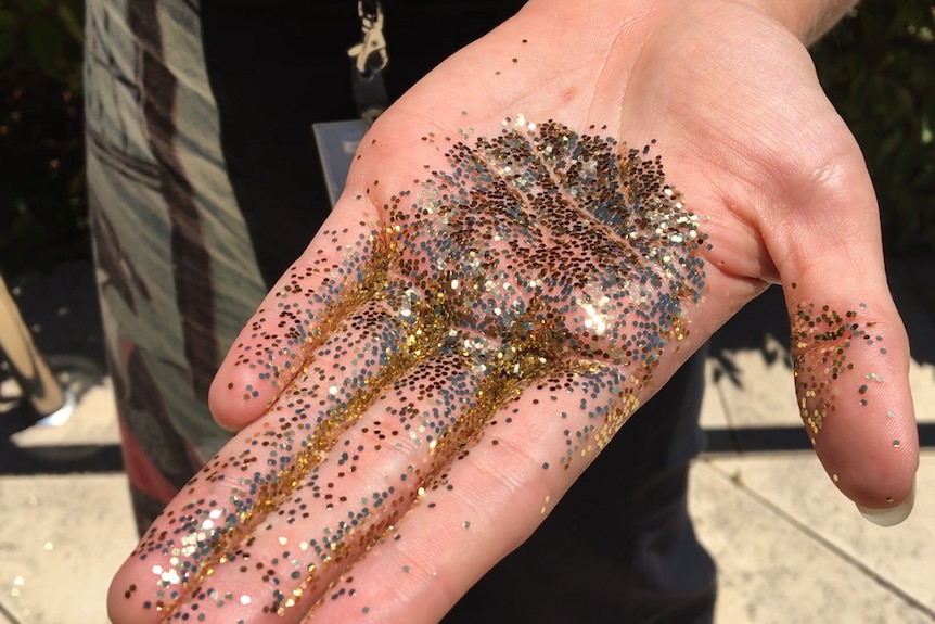 A handful of glitter
