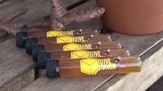 Tubes of honey.