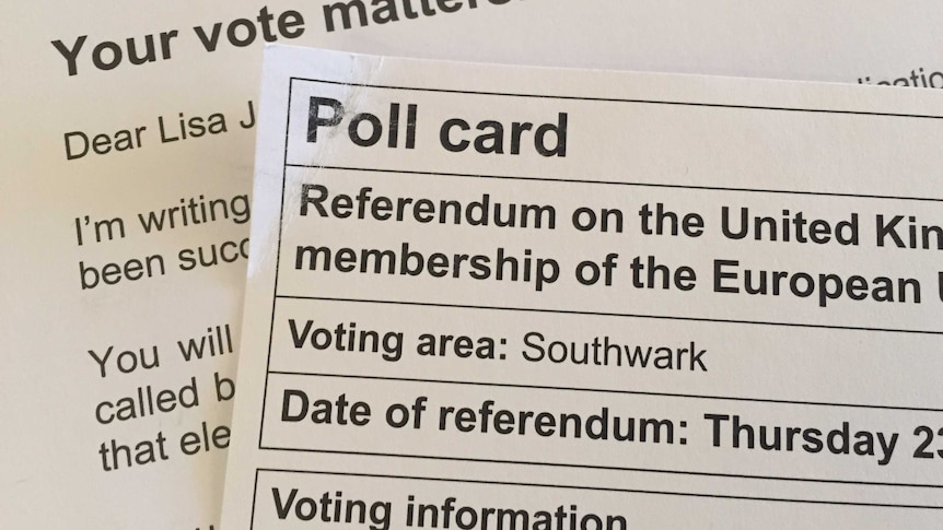 EU referendum voting card