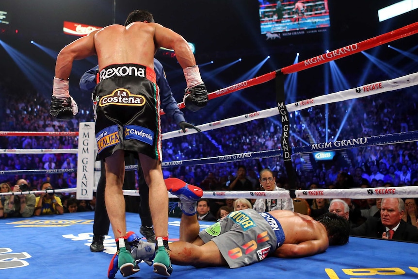 Pacquiao goes down to Marquez