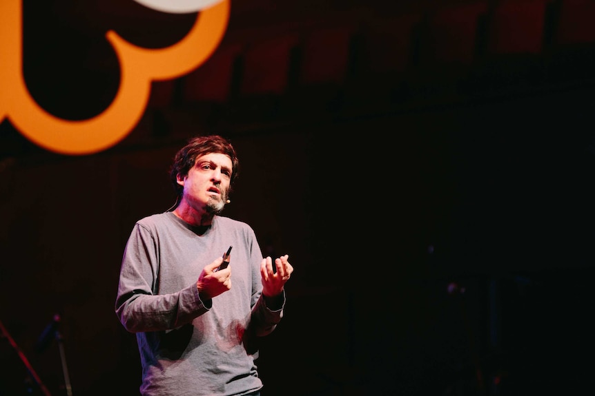 Dan Ariely on stage at the Sohn Hearts & Minds Investment Leaders Conference in Melbourne in November 2018