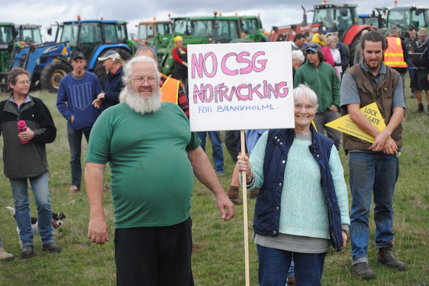 Victorian landowners join an anti-CSG rally