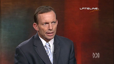 Religion row: Tony Abbott said Mr Rudd's views on Christianity were self-serving. [File photo]