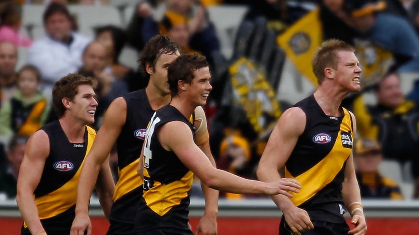 Coleman favourite: Jack Riewoldt has kicked 38 goals in his last seven games.
