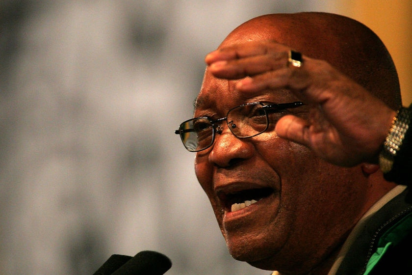 Close up of ANC leader Jacob Zuma