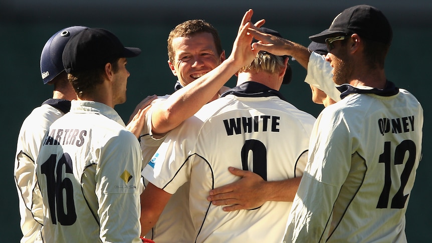 Siddle celebrates a wicket