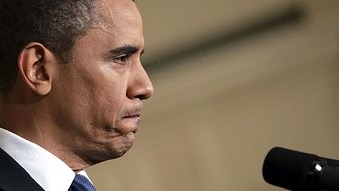 US President Barack Obama addresses a news conference (Jason Reed/Reuters)