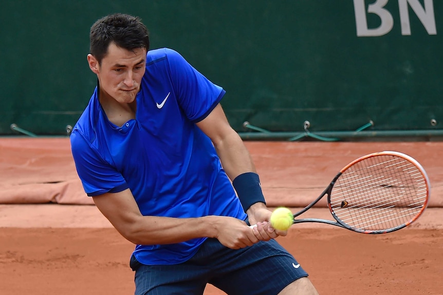 Bernard Tomic at the French Open