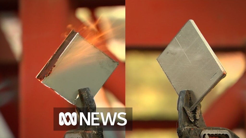 Comparing the flammability of different cladding. - ABC News