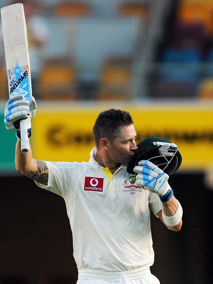 In rare form ... Michael Clarke has scored four double centuries this year.