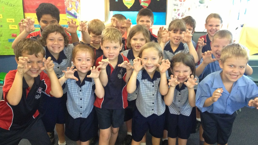 Students at Our Lady's School in Longreach gear up for Waltzing Matilda Bush Poetry Festival.