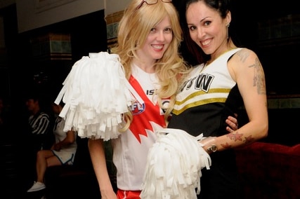 Emma Jane (right) admits that cheerleading was nothing like what she had expected.