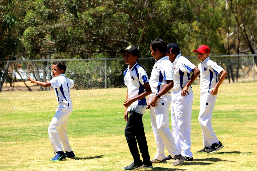 Young cricketers
