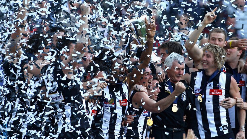 Magpies enjoy spoils of Premiership victory (Getty Images: Quinn Rooney)