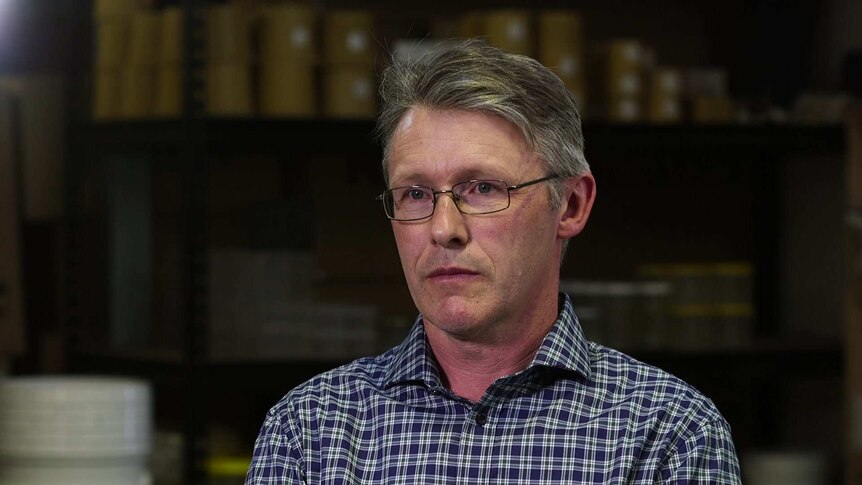Peter McDonald, the chairman of the Australia Honey Bee Industry Council. Interviewed by 7.30, October 2018