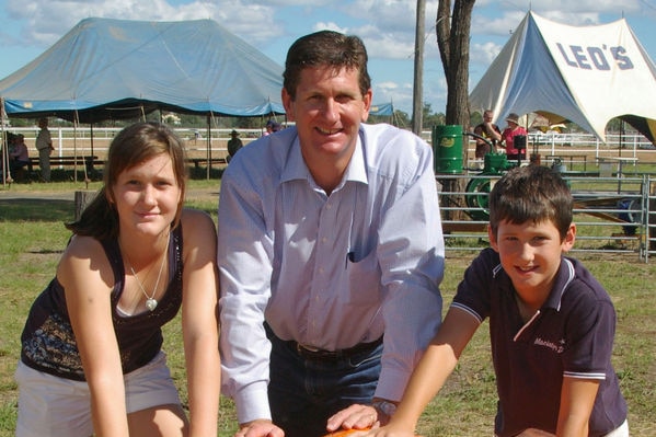 Lawrence Springborg and his children