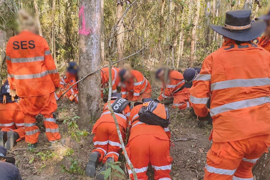 SES members scour the scene