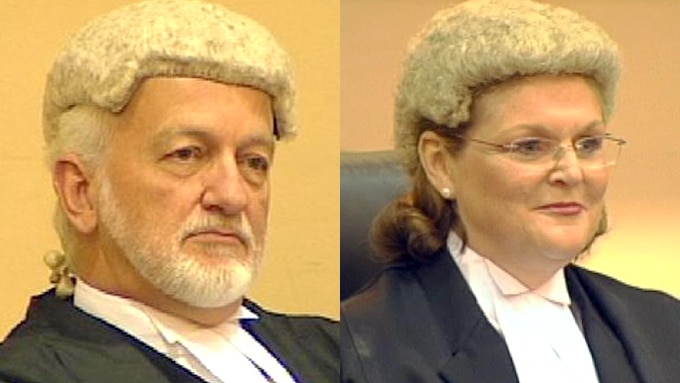District Court judges Paul Rice and Rosemary Davey