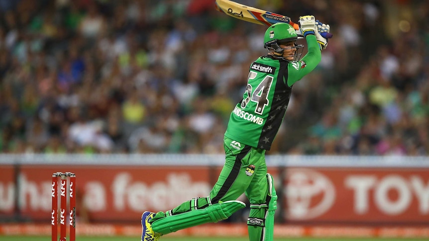 Peter Handscomb bats for the Melbourne Stars