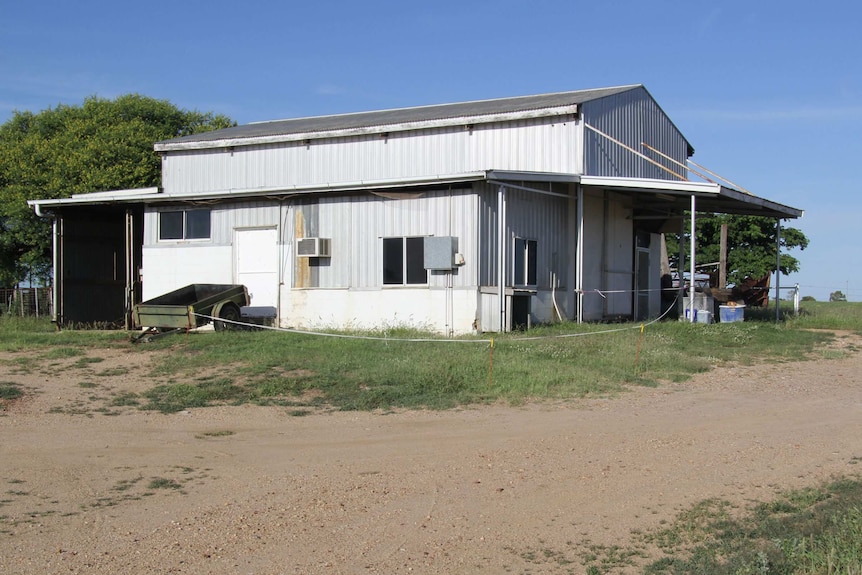 Police say they executed a search warrant at this slaughter yard in Hughenden, in NW Qld. Thur March 6, 2014