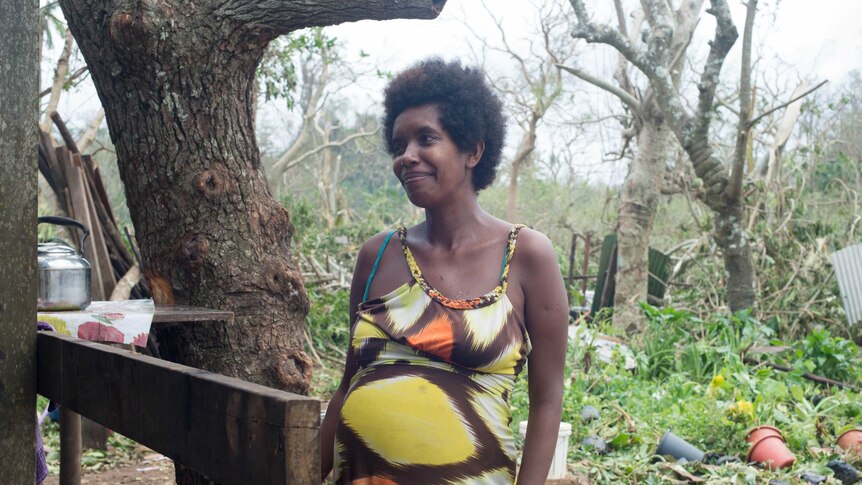 This ni-Vanuatu woman was past her due date and left with no access to water.