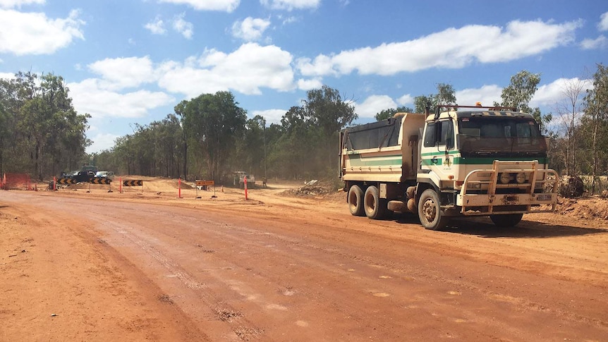 Roadworks underway to partially seal the Peninsula Developmental Road.