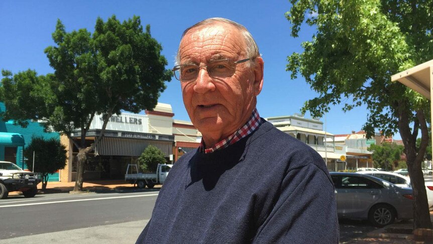 A man standing in a street