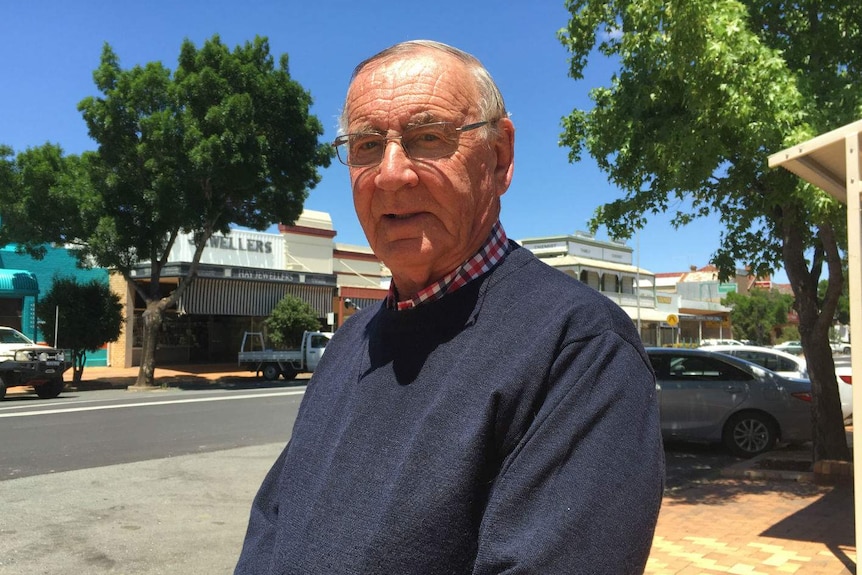 A man standing in a street