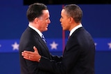 Round two: Mitt Romney and Barack Obama go head to head in Hempstead, New York State.