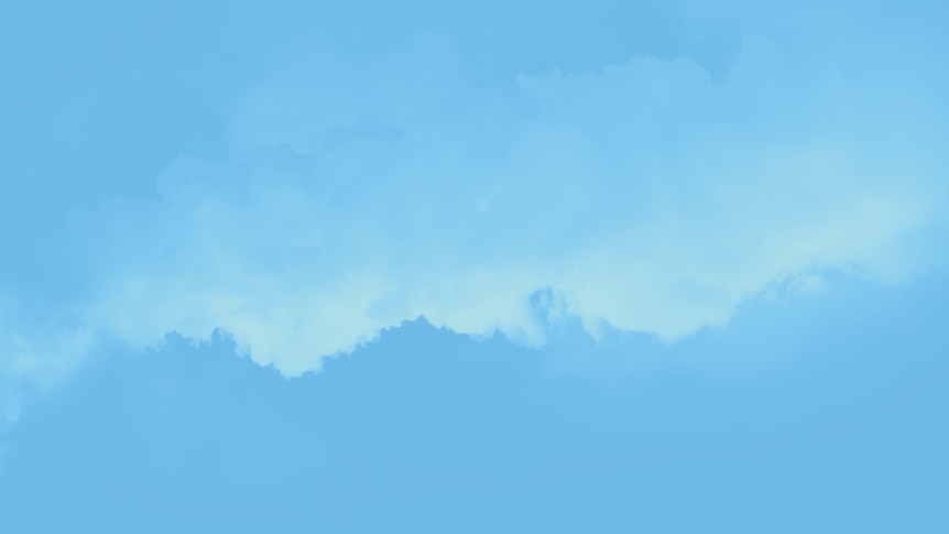 Smoky blue background