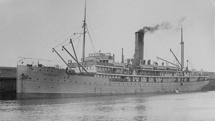 The SS Koombana, a passenger and cargo ship.