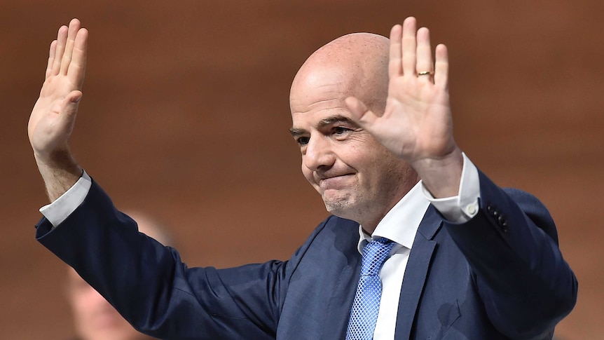 Gianni Infantino at FIFA conference in Zurich