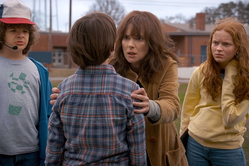 A scene from the second season of Netflix's drama Stranger Things