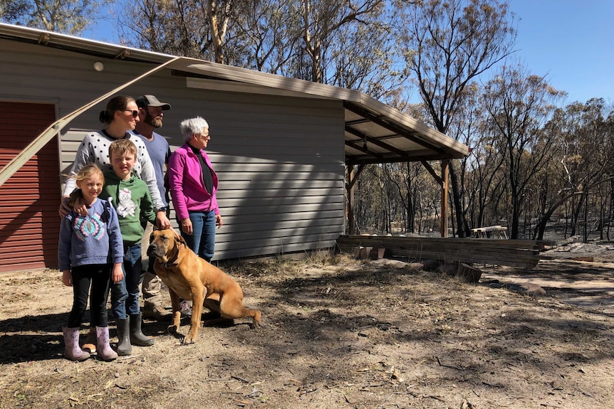 The Pfeiffers were shocked to find their house still standing when they returned Sunday afternoon.