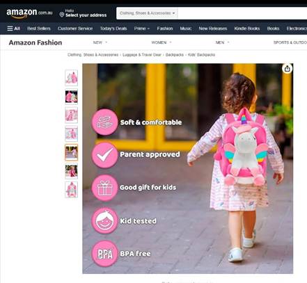 ACCC sues Amazon over alleged misuse of button batteries in kids backpacks