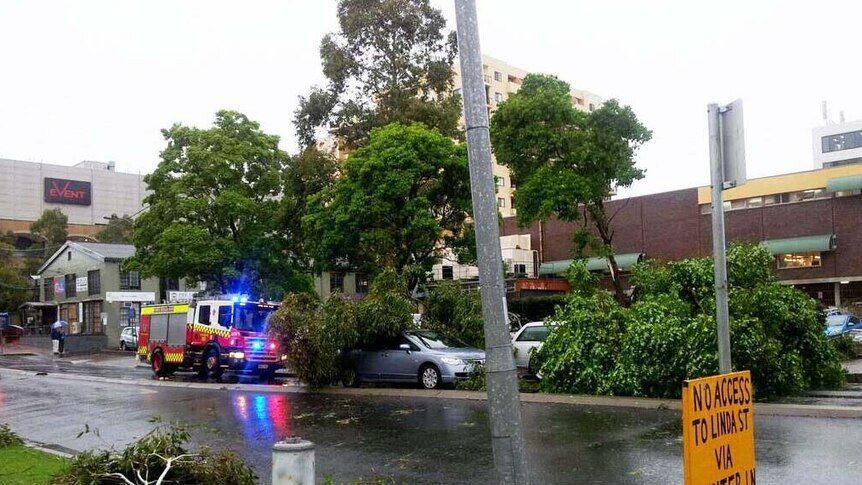 Severe storm sweeps through Hornsby