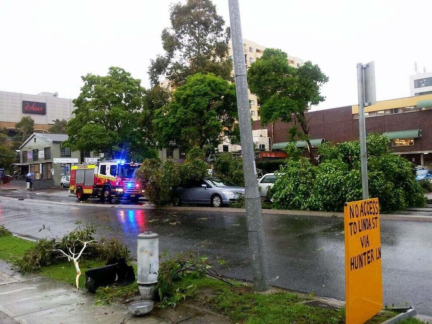 Severe storm sweeps through Hornsby