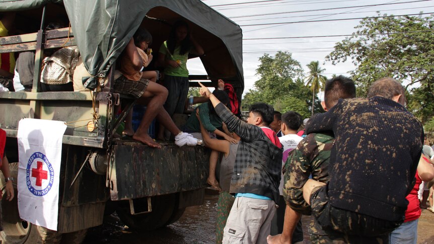 Victims evacuated after Philippines storm