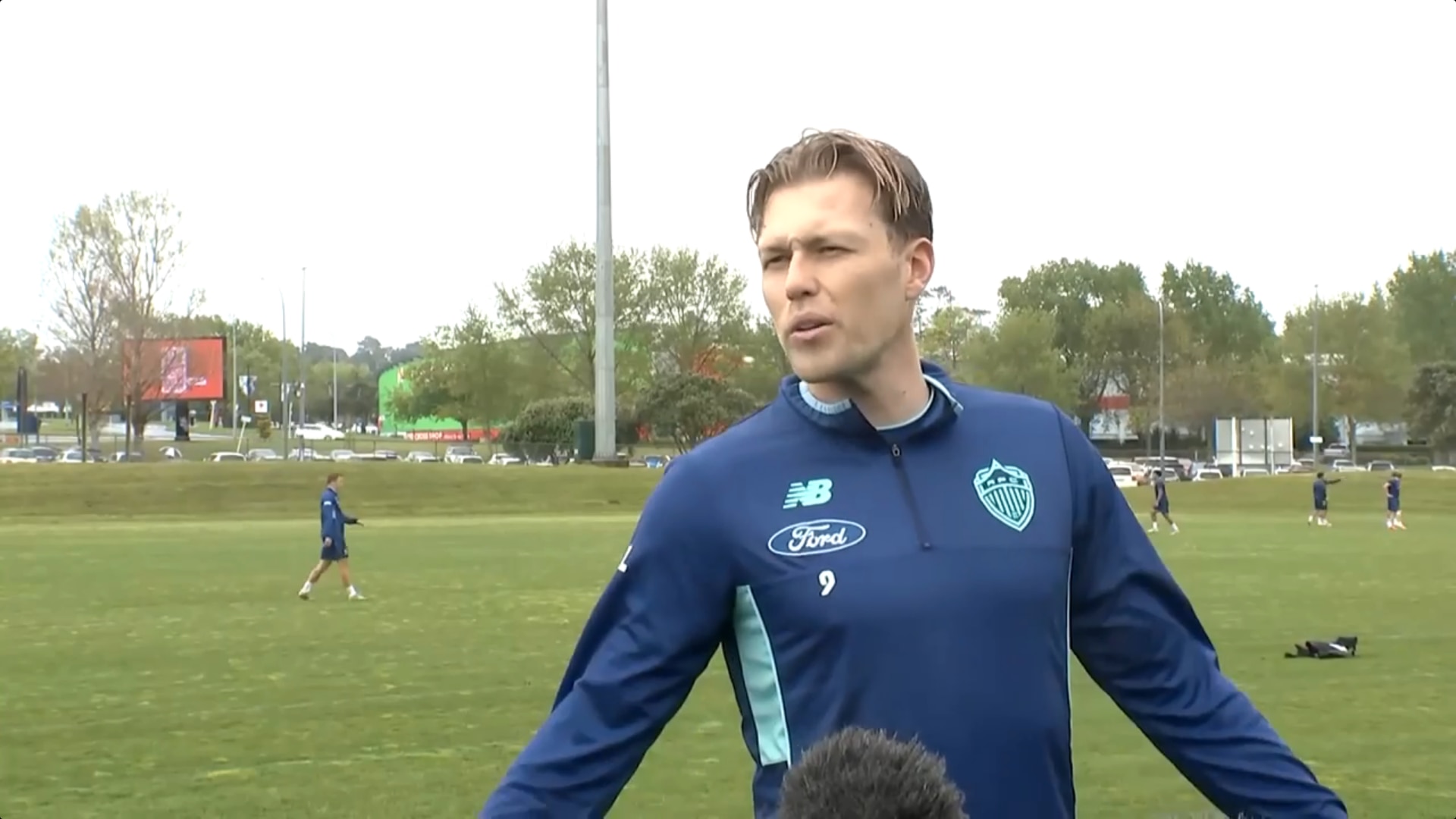 A-League star in fiery exchange with reporter over suspension loophole
