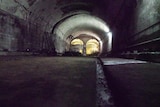 A large dark tunnel.