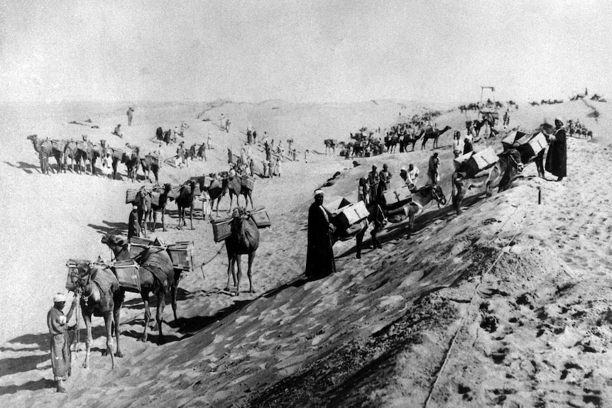 Construction site of the Suez Canal 