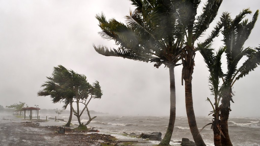 Cyclone Evan tears at Fiji's coast, December 17, 2012.
