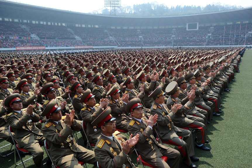 Thousands show support to North Korea regime