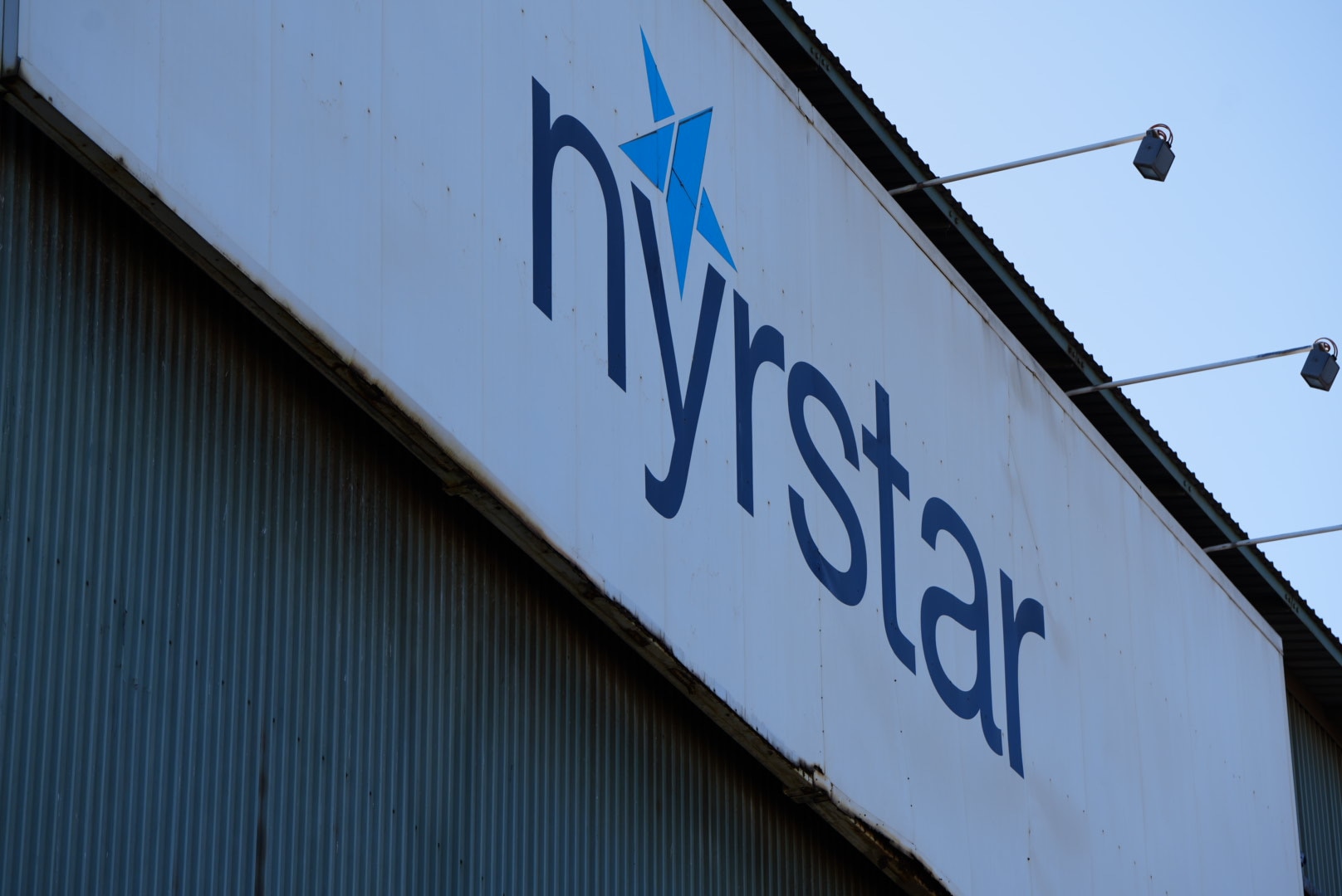 The Nyrstar sign at the Port Pirie lead smelter.