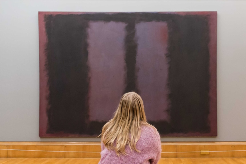 Rothko Black on Maroon