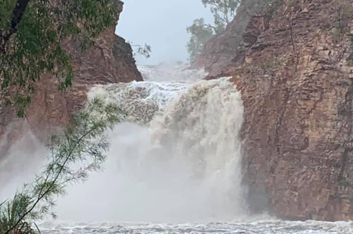 A thundering waterfall on McArthur River Station in the NT Gulf region